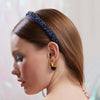 Lele Sadoughi HEADBANDS SEPTEMBER SAPPHIRE GIGI JEWELED BIRTHSTONE HEADBAND