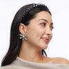 Lele Sadoughi HEADBANDS SILVER JET GIGI SWAROVSKI® CRYSTAL MELANGE HEADBAND