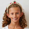 Lele Sadoughi HEADBANDS STRAWBERRY SHORTCAKE KIDS STRAWBERRY PEARL KNOTTED HEADBAND