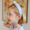 Lele Sadoughi HEADBANDS TBBC x LELE PICCADILLY PLAID KIDS KNOTTED HEADBAND