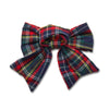 Lele Sadoughi HOME MIDNIGHT PLAID SET OF 4 EMBELLISHED PLAID BOW NAPKIN RINGS