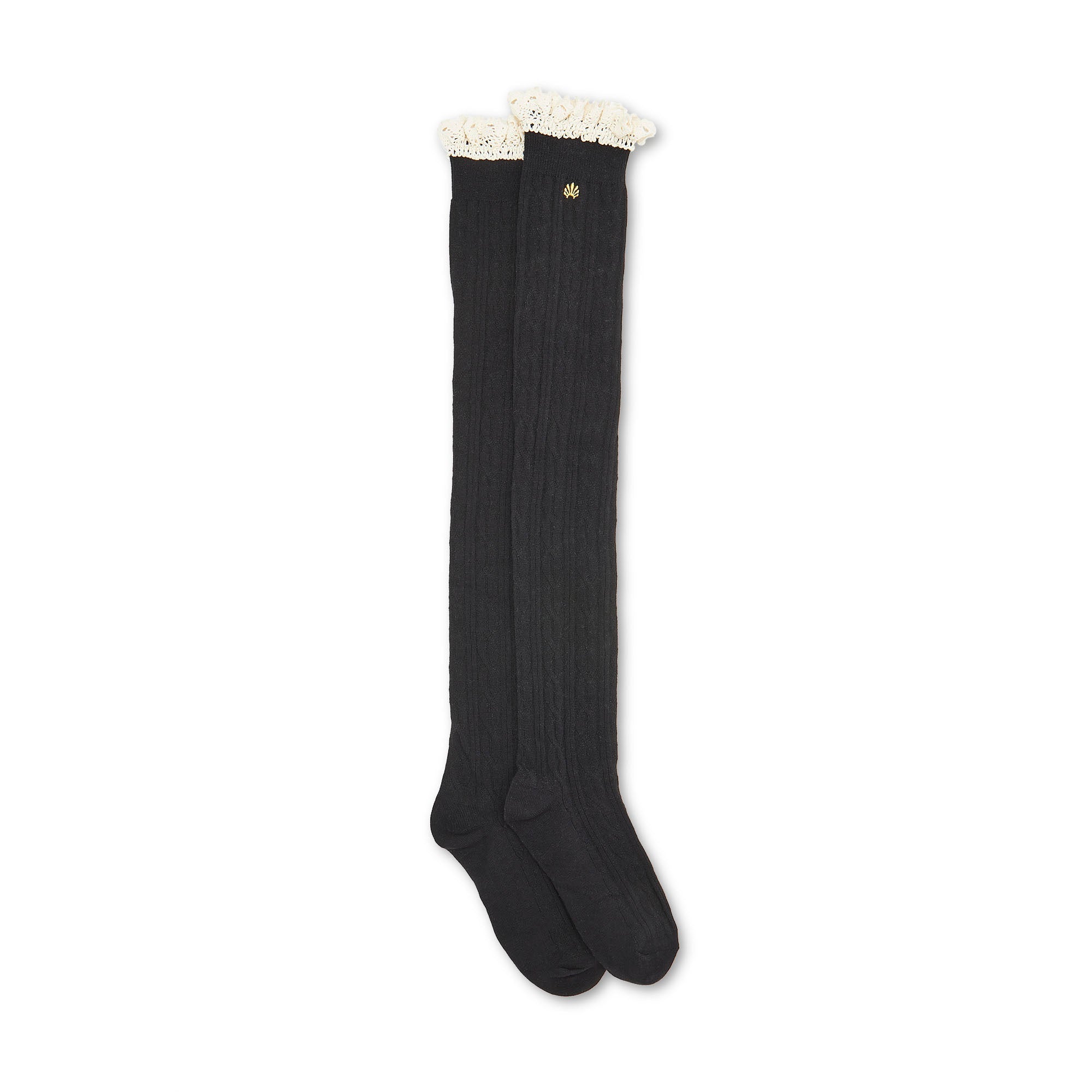 Lele Sadoughi HOSIERY JET VICTORIA KNEE HIGH SOCK