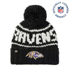 Lele Sadoughi Licensed Beanies BLACK RAVENS LELE X NFL BEANIE YARN POM