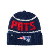 Lele Sadoughi Licensed Beanies NAVY PATS LELE X NFL BEANIE