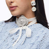 Lele Sadoughi NECKLACES CRYSTAL PAVE ROSE CHOKER