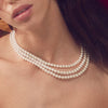 Lele Sadoughi NECKLACES PEARL TRIPLE STRAND NECKACE