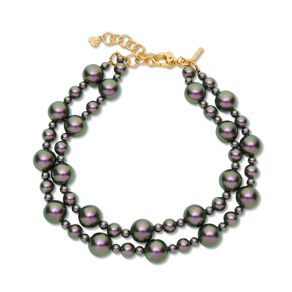 Lele Sadoughi NECKLACES TAHITIAN PEARL JACKIE DOUBLE ROW NECKLACE