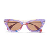 Lele Sadoughi ORCHID CAT EYE AVIATOR SUNGLASSES