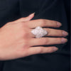 Lele Sadoughi RINGS CRYSTAL PAVE SIGNET RING