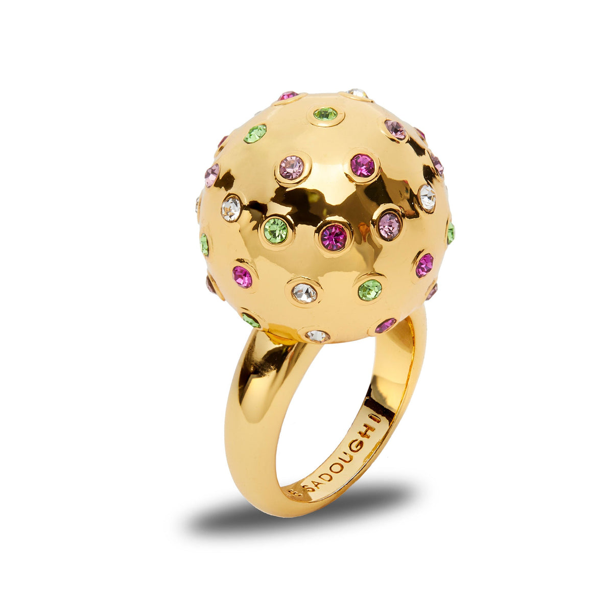 Lele Sadoughi RINGS JEWELED MEADOW DOME RING