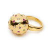 Lele Sadoughi RINGS JEWELED MEADOW DOME RING