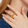 Lele Sadoughi RINGS PEARL PEAPOD RING