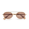 Lele Sadoughi SUNGLASSES GOLD ANAHEIM AVIATOR SUNGLASSES