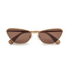 Lele Sadoughi SUNGLASSES GOLD DOLLY GOLDEN FRAME SUNGLASSES