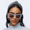 Lele Sadoughi SUNGLASSES IVORY LIDO SUNGLASSES