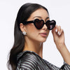 Lele Sadoughi SUNGLASSES JET PEARL SWEETHEART SUNGLASSES