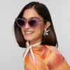 Lele Sadoughi SUNGLASSES ORCHID CAT EYE AVIATOR SUNGLASSES