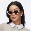 Lele Sadoughi SUNGLASSES SAGE BRICKELL CAT EYE SUNGLASSES