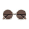 Lele Sadoughi SUNGLASSES SILVER JUDY SUNGLASSES