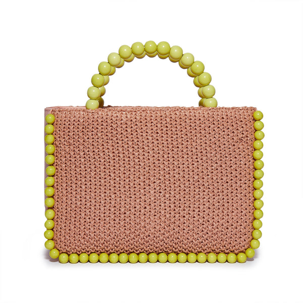 PASTEL RAINBOW CROCHET TOTE - Lele Sadoughi