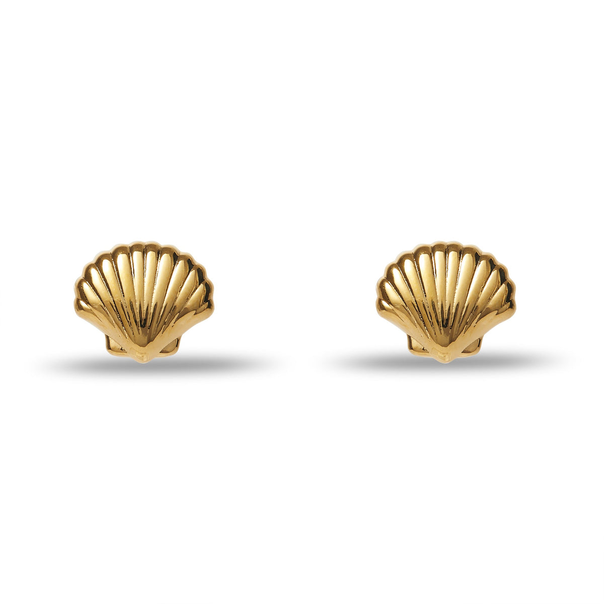 Lele Sadoughi EARRINGS ONE SIZE GOLD COQUILLE STUD EARRINGS