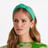 Lele Sadoughi HEADBANDS ONE SIZE / GARDEN GREEN GARDEN GREEN WOVEN KNOTTED HEADBAND