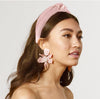 Lele Sadoughi HEADBANDS ONE SIZE / PETAL PINK PETAL PINK WOVEN HEADBAND