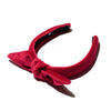 Lele Sadoughi HEADBANDS ONE SIZE / RED RED VELVET KIDS BOW TIE KNOTTED HEADBAND