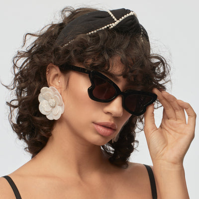 Lele Sadoughi - Crystal Elton Sunglasses